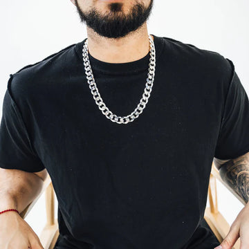 Silver Curb Link Chain