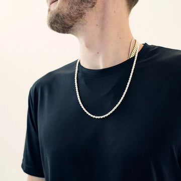 Silver Diamond Cut Rope