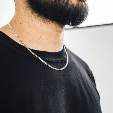 Silver Curb Link Chain