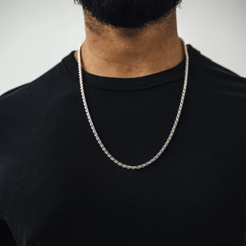 Silver Diamond Cut Rope