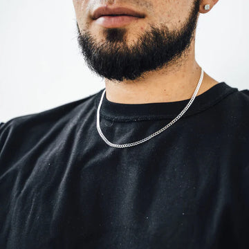 Silver Curb Link Chain