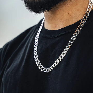 Silver Curb Link Chain