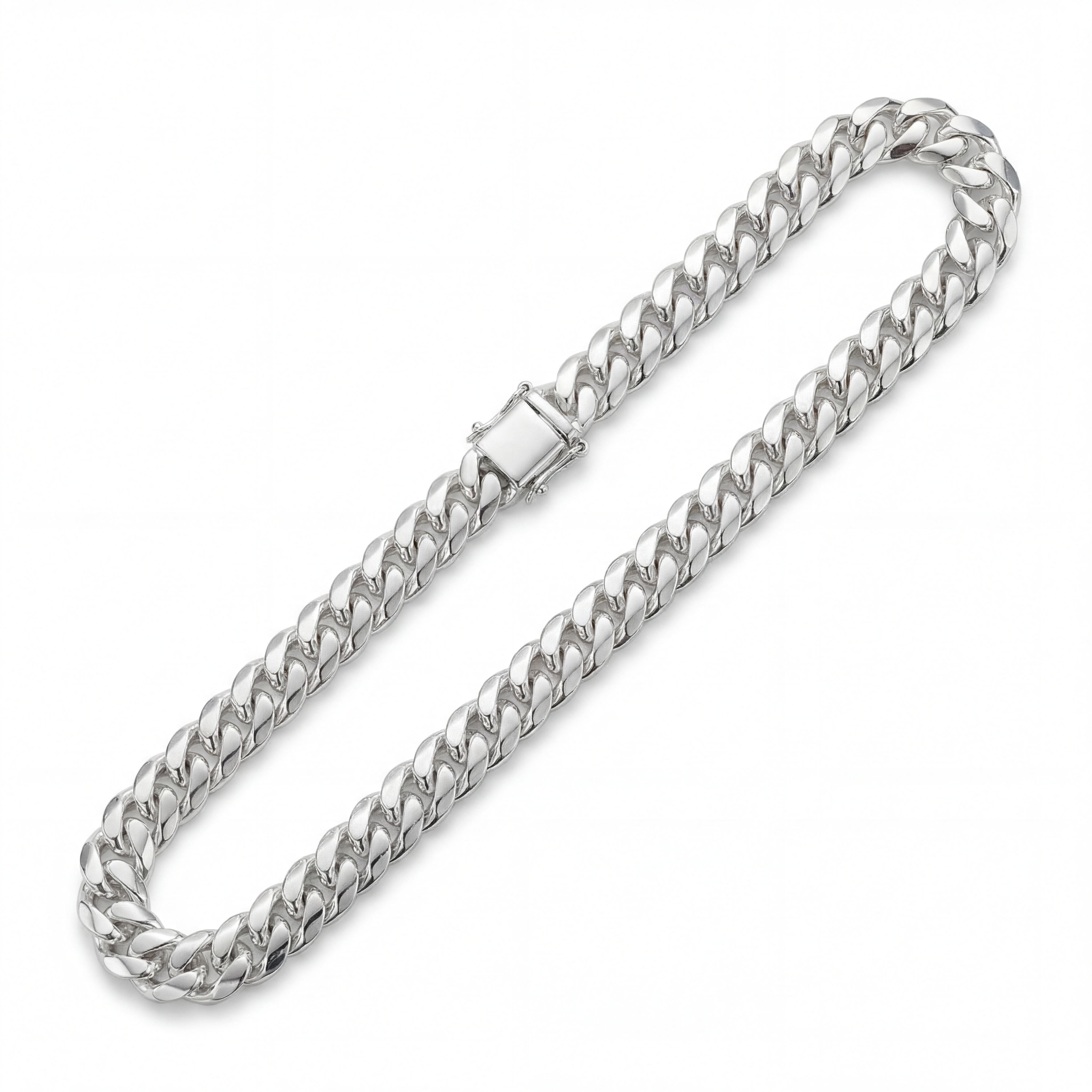 Silver Cuban Link Bracelet