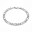 Silver Figaro Bracelet